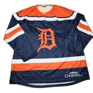 Rare Promo MLB Detroit Tigers 313 Hockey MLB Baseball Jersey Unisex XL SGA